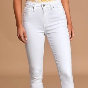 LEVIS 721 HIGH RISE SKINNY JEANS (WHITE)